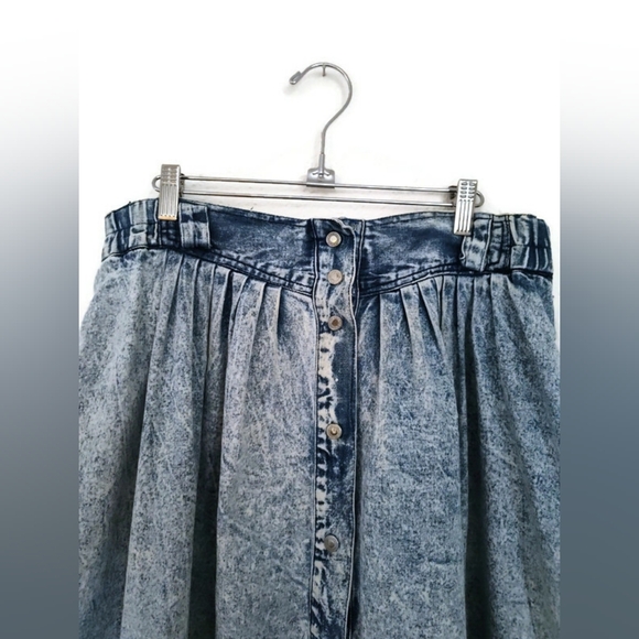 Vintage Jordache Denim Blue Acid Wash  Women's Skirt Size 14 - Picture 2 of 4